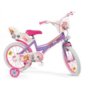 Detský bicykel 16" Psi Patrol fialový 1680 Dievčenský bicykel NEPLATÍ