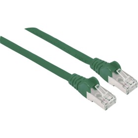 Intellinet 741071 RJ45 sieťové káble, prepojovacie káble CAT 6A S/FTP 10.00 m zelená fóliové tienenie, tienenie pletivom, tienený, bez halogénov 1 ks; 741071