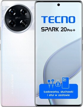 Tecno Smartfon Spark 20 PRO+ KJ7 256+8 Lunar Frost