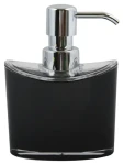 MSV MANIHI dávkovač mydla čierny / plast / 260 ml