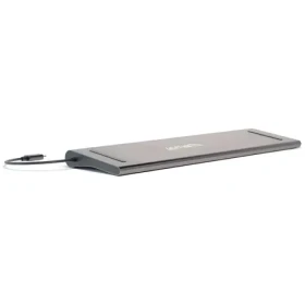 4smarts HUB 11v1 šedá / USB-C hub so stojanom / 11 portov / USB-C PD 100W / HDMI 4K / RJ-45 / DeX-Mode (456358)