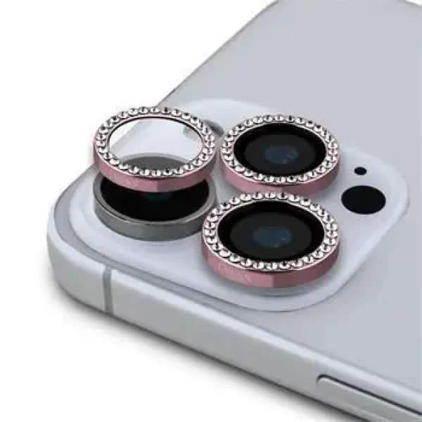 Guess FIXED Glliter Ochrana Šošoviek pre iPhone 16 Pro/16 Pro Max Pink (57983123490)