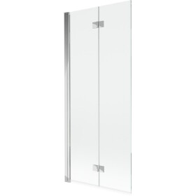 MEXEN - Mist vaňová zástena 2-krídlová ľavá 80 x 150, transparent, chróm 8A9-080-002-01-00-L