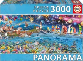 Educa Panoramatické puzzle Život