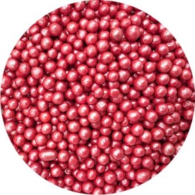 Cukrovo–ryžové perly červené 5 mm 80 g - I LOVE CAKES - I LOVE CAKES