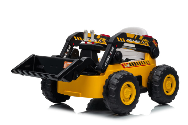 Mamido Mamido Detský elektrický nakladač CAR-26A žltý | 4x4 | RC 2.4Ghz | EKO koža | 12V10Ah