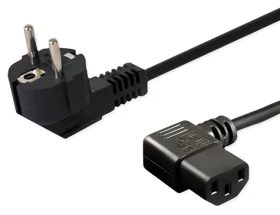 Savio CL-116 čierna / Napájací kábel / IEC C13 / 1,8 m / uhlový konektor (CL-116)