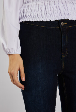 Monnari Jeans džínsy s vysokým pásom Multi Navy Blue 36