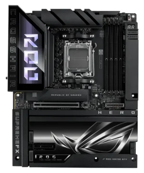 Asus ROG CROSSHAIR X870E HERO BTF / Základná doska / AMD X870E / DDR5 / Wi-Fi 7 / 5GLAN / sc.AM5 / ATX (90MB1MX0-M0EAY0)