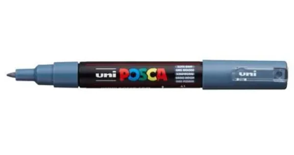 POSCA PC-1MC sivá / Popisovač / extra jemný hrot / 0,7-1 mm / na vodnej báze (186735)