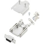 TRU COMPONENTS TCMHDM09DMSK 7709700 sada D-SUB zásuvková lišta 180 ° Pólov: 9 spájkovaný 1 ks; 7709700