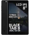 BlackTAB8 3GB/32GB čierna / Tablet / 8" IPS / 1200x1920 / 4G LTE / Android 14 / 4000mAh (79-071#)