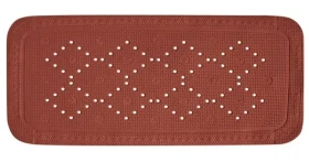 Spirella ALASKA terakota / Protišmyková podložka do vane / PVC / 91 x 36 cm