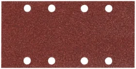 Makita P-36049 / Brúsny papier na drevo | kov | kameň / Zrnitosť 240 / Rozmery 93x228 mm / 8 otvorov / 10 ks (P-36049)