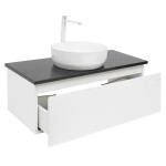 Kúpeľňová skrinka s krycou doskou SAT B-WAY 99x30x45 cm biela lesk BWAY100WTKUB BWAY100WTKUB