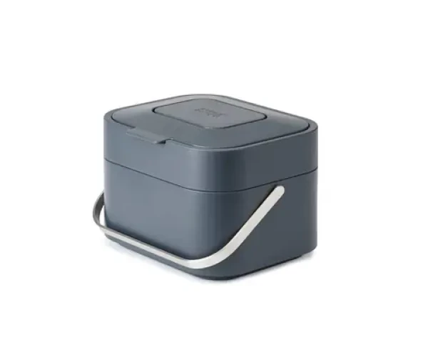 Joseph joseph Stack 4L odpadová nádoba na zvyšky jedla šedá / 16.1 x 23.5 x 19.7 cm (30016-JJ)