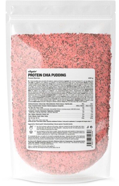 Vilgain Protein Chia Pudding – lesné ovocie 480 g
