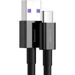 Baseus CATYS-01 kábel USB-A na USB-C 1m čierna / 66W / 6A (CATYS-01)