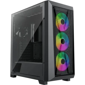 Xilence XILENT X X912.ARGB čierna / ATX / 2x USB-A 3.0 / 1x USB-C 3.2 / 3x 120mm ARGB / bez zdroja / priehľadná bočnica (XG151)