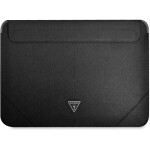 Guess Saffiano Triangle Metal Logo Computer Sleeve 13 amp; 14 čierna (3666339039868)