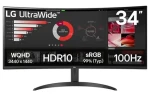34" LG UltraWide 34WR50QK-B / VA / 3440x1440 / 21:9 / 3000:1 / 5ms / 300cd-m2 / HDMI / DP / VESA (34WR50QK-B.AEU)