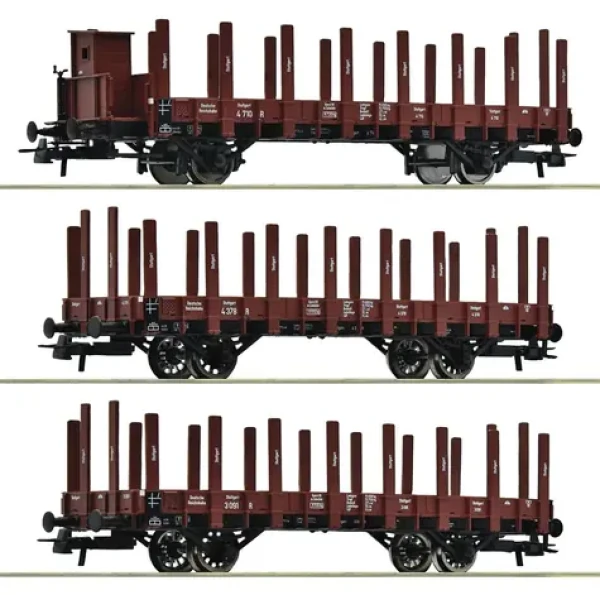 Roco 6600041 Sada 3 ks kolových vozov Typ Rlmmp II
