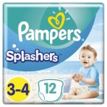 Pampers Splashers 12 ks / Plienkové plavky do vody / Veľkosť 3-4 (6-11 kg) (8001090698346)