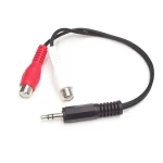 StarTech Jack 3,5 mm - 2x RCA čierna / Audio kábel / 0,15 m (MUMFRCA)