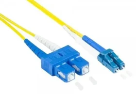 Good Connections OS2 žlutý / Optický patch kabel / LC/SC / Duplex / Singlemode 9/125 µm / 7,5 m (LW-9075LS)