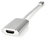 Nedis USB-C na HDMI adaptér strieborný / Adaptér / USB 3.2 Gen 1 / 4K @ 60Hz / Power Delivery (CCTB64680AL02)