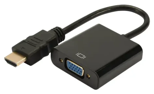 Digitus DA-70461 čierna / Prevodník HDMI na VGA / audio výstup 3,5 mm / Full HD, UXGA (DA-70461)