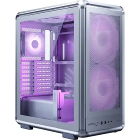 Cooler Master Masterframe 500 Mesh ARGB strieborná / SSI-CEB / 2x USB-A 3.2 / 1x USB-C 3.2 / 2x 200mm / 1x 120mm / bez zdr. (MF500M-SHNN-S01)