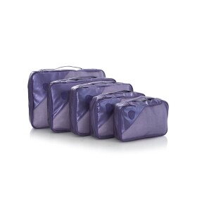 Cestovne organizery Heys Metallic Packing Cube 5pc Navy