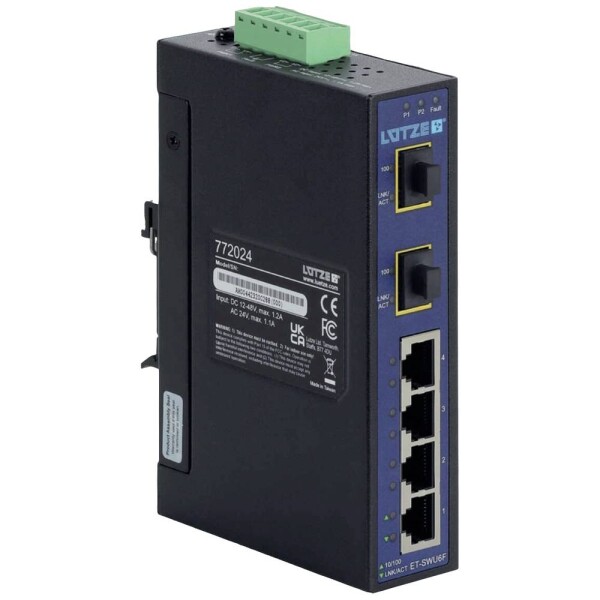 Lütze ET-SWU6F ethernetový switch 4 + 2 porty 10 / 100 MBit/s; 772024