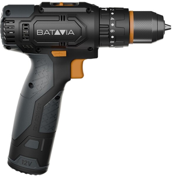 BATAVIA Batavia 12V combi drill 2.0 set (1 x battery 2Ah / 1 x USB charging cable)
