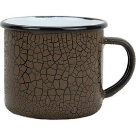 Belis BELIS Smaltovaný hrnček 8 cm/0,35l, croco efekt - Belis - Belis