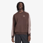 Mikina adidas Adicolor 3-Stripes Oversized Crewneck Aurora Coffee/ Sandy Pink XL