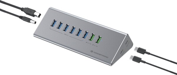 Conceptronic CONCEPTRONIC USB Hub -> 8x USB-A 60W,2x USB-C 3.0 m.N. si