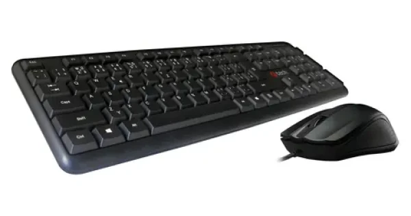 C-tech KBM-102 čierna / Set klávesnica + myš / CZ + SK layout / USB / 1200 DPI (KBM-102-BL)