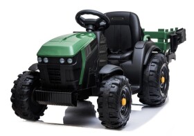 Mamido Detský elektrický traktor Farmer s vlečkou a lopatou zelený