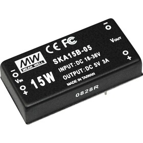 MEAN WELL SKA15A-15 DC / DC menič napätia 15 W Počet výstupov: 1 x; SKA15A-15