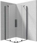 DEANTE - Sprchovací kút Prizma čierna, štvorcová, 90x90 cm KPNNP09P09