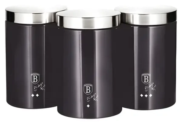 BERLINGERHAUS Dóza na potraviny Carbon PRO Line BH-6718 / Sada 3 ks (BH-6718)
