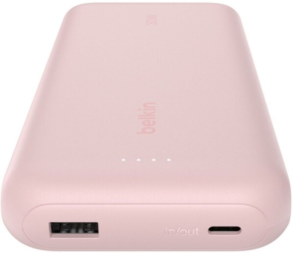 Belkin Belkin Powerbank 20.000mAh pink 30W integr.USB-C Kab. BPB024hqPK