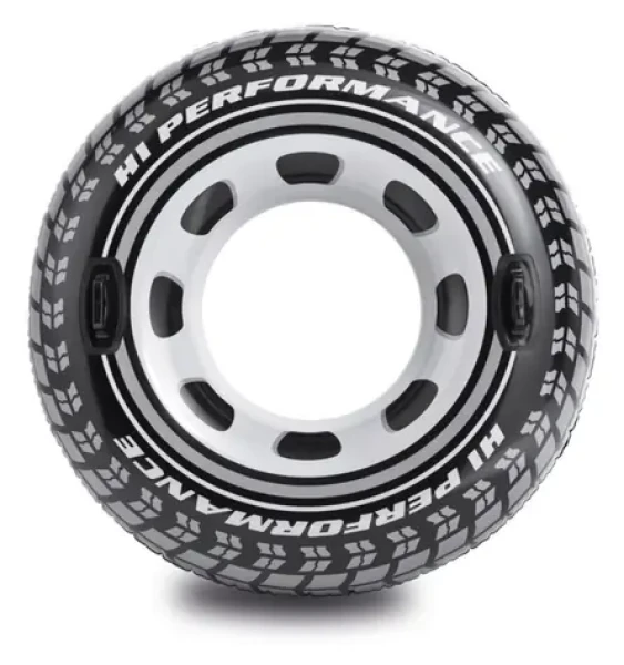 INTEX Kruh plávací Pneumatika s úchytmi / Nafukovací kruh / 114 cm / nosnosť 100 kg (562688)