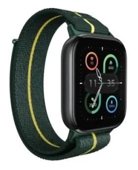 Motorola Moto Watch Fit Trekking čierna, zelený remienok / Chytré hodinky / OLED 1,9 "/ IP68 / Bluetooth 5.3 (PG38C07182)