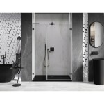MEXEN/S - Lunar-B L sprchové dvere krídlové pravé 125, transparent, grafit metal 832SL-125-050-95-00-P