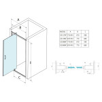 GELCO SIGMA SIMPLY sprchové dvere 800 číre sklo, GS1279F GS1279F