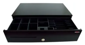 VIRTUOS SK-500-RJ10P10C / Pokladničná zásuvka / bez kábla / kovové držiaky bankoviek / čierna (EKN0101)