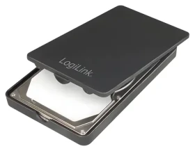 LogiLink Externý box pre HDD/SSD čierna / 2,5" SATA / USB 3.0 (5 Gb/s) (UA0339)